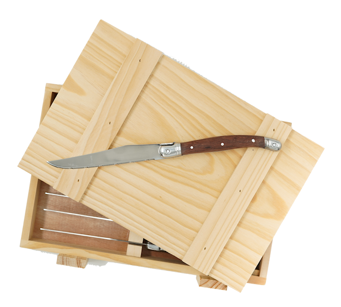 Grillkniver 8 stk i treboks