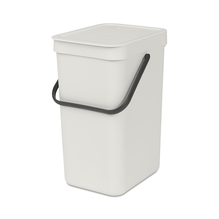 Affaldsspand Sort & Go 12 L, Lysegrå