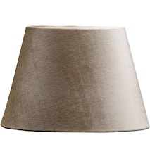 Lampskärm Oval Sammet Beige