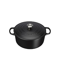 Signature Rund Gryta 5,3 liter Ø26 cm Emalj/Gjutjärn Mattsvart