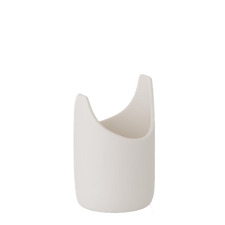 Jarrón porcelana blanco 11 cm