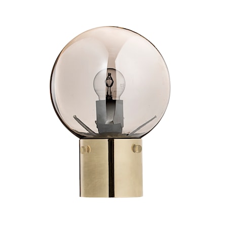 Bordlampe Glas/Metal 18x25 cm