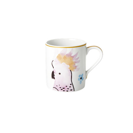 Cockatoo print Mugg 35 cl Porslin