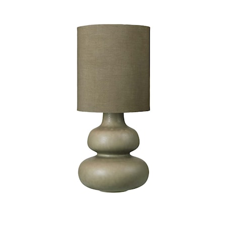 Dandie Keramik Lampa 61x26 cm Grön