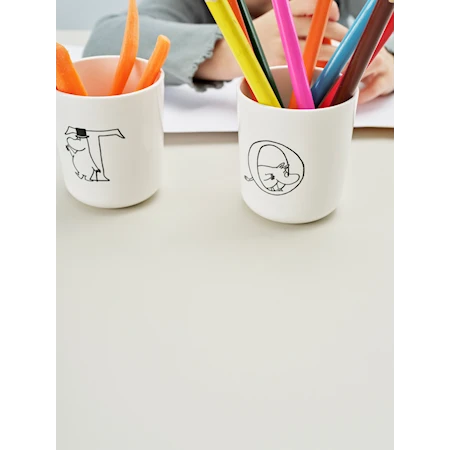 K Moomin ABC Mugg 20 cl Vit