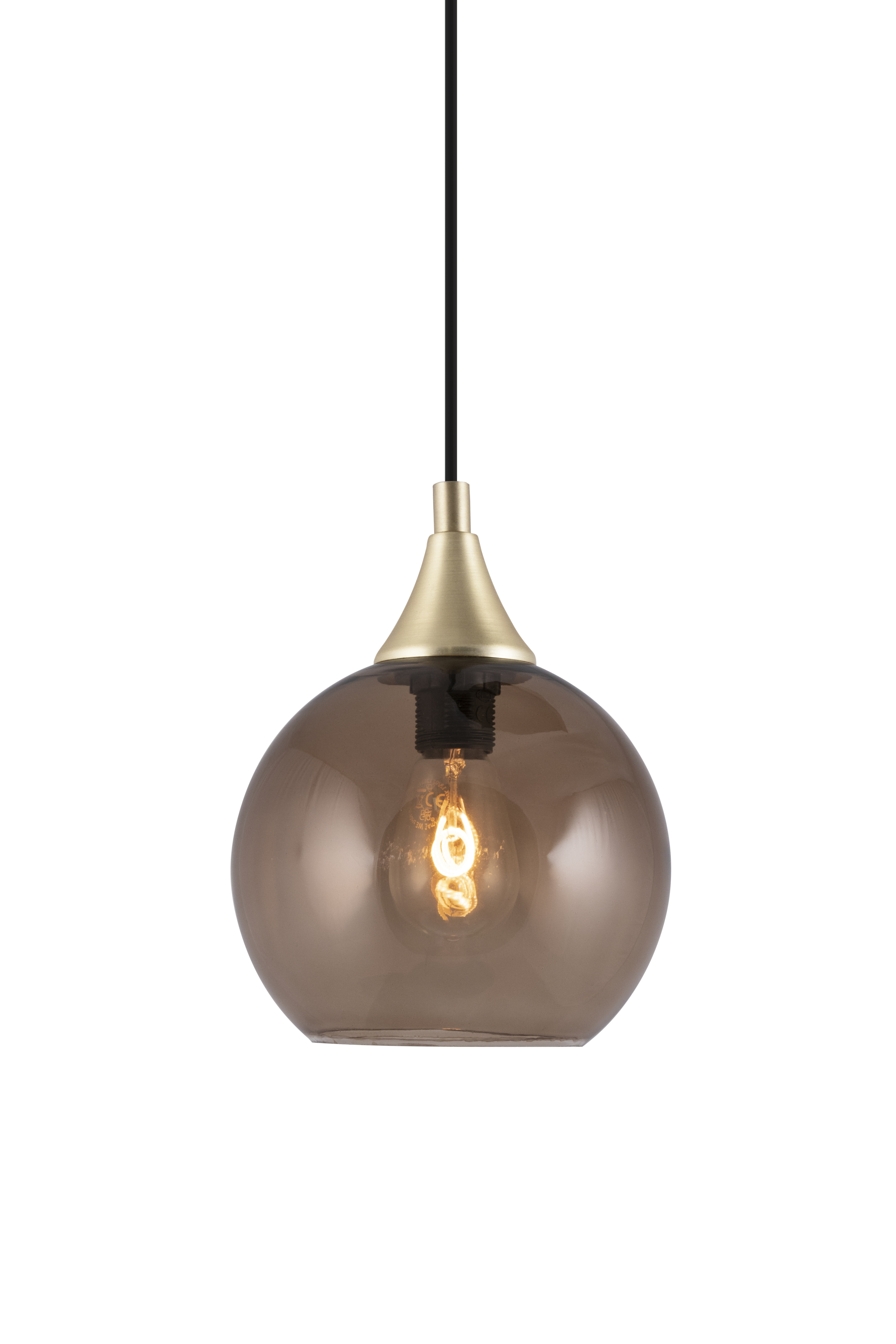 Köp Bowl Pendel Mini Brun | Belysning & Lampor | KitchenTime Bowl Taklampa Brun 28cm