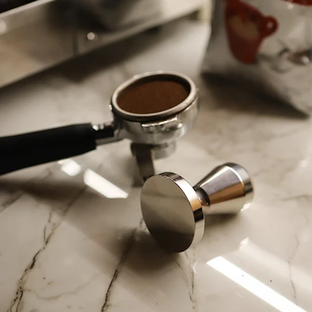 Espresso Kaffetamper Flat 58 mm 650g Rostfritt stål