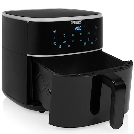 Air Fryer Digital LED-Skärm 2 Fack 8 liter Svart