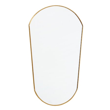 Oval Mirror 51x34 cm Gold