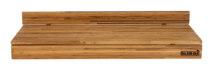 Balkongbar Bamboo Vägg Natur
