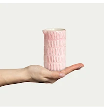 Stripes Mjölkkanna 30 cl 12,5 cm Keramik Rosa