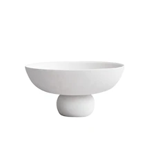 Baburu Skål mellom 30 cm Hvit