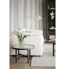 Marsden Salongbord Ø 60 cm Beige Keramikk / Brun Eik