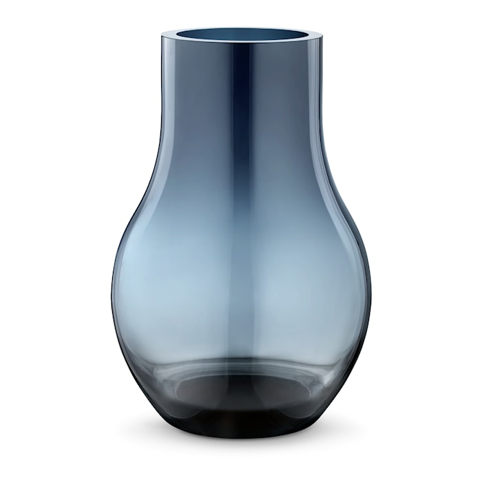 Vase bleu 30 cm en verre Cafu