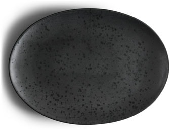 Fuente oval negro Bitz