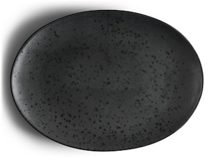 Fuente oval negro Bitz