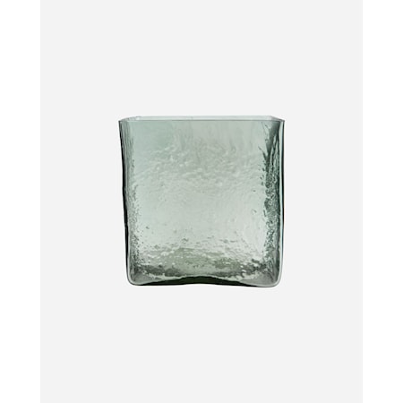 House Doctor Square Vase 18×18 cm Glas Lyseblå