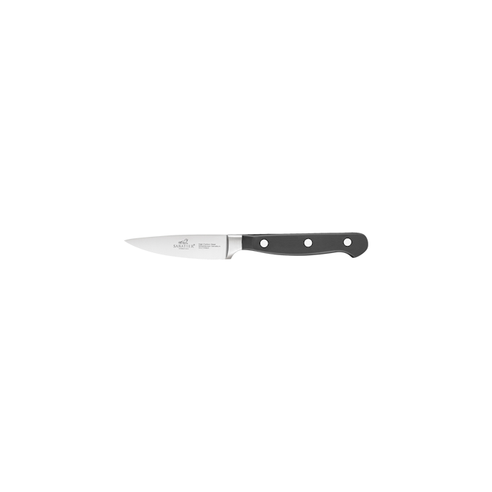 Pluton Örtkniv Stål/Svart 10 cm