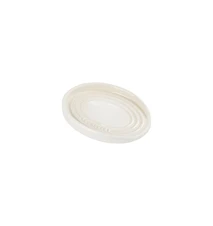 Oval Grytskedshållare 16x11,9 cm Stengods Meringue