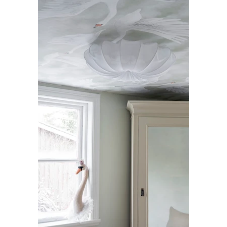 Anna Plafond 60 cm Linne Vit