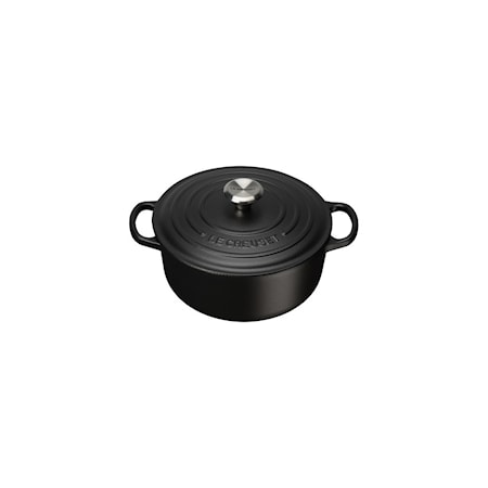 Le Creuset Rund gryta Matte Black Signature