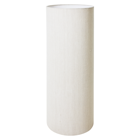 Cylinder Lampskärm Ø33x82 cm Linne Crème