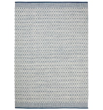 Mahi Matta Ull Off White/Blå 80x250 cm