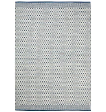Mahi Matta Ull Off White/Blå 80x250 cm