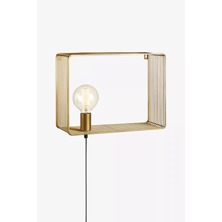 Shelf Vägglampa 38 cm Guld