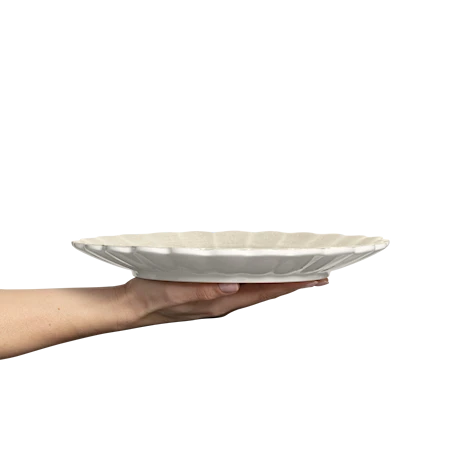 Oyster Tallrik 28 cm Sand
