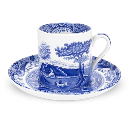 Spode Blue Italian Espressokopp & Fat 9 cl