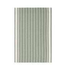 Striped kjøkkenhåndkle lin/bomull, grønn