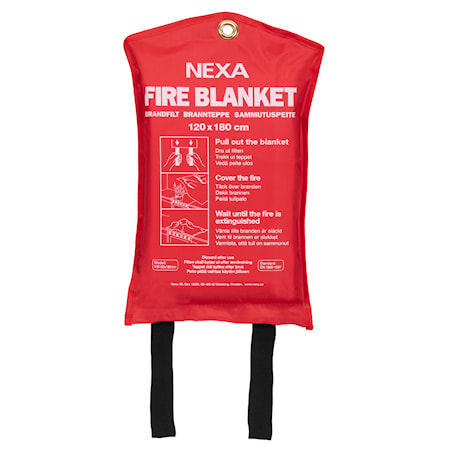 Nexa Fire & Safety BF-180 Brandfilt rÃ¶d 120x180