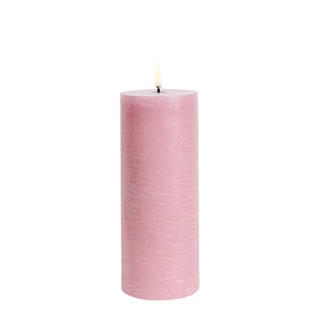 Uyuni Lighting Pillar LED-Ljus 7,8 x 20 cm Rosa