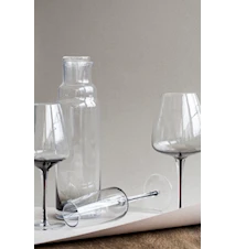Red Wine Glass Smoke Clear/Grey- Broste Copenhagen