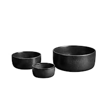 Raw skål sett med 3 gaveesker Titanium Black