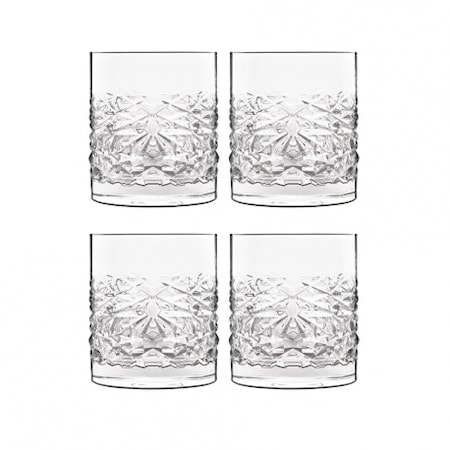 Mixology Textures Whiskyglas 38cl 4-pack