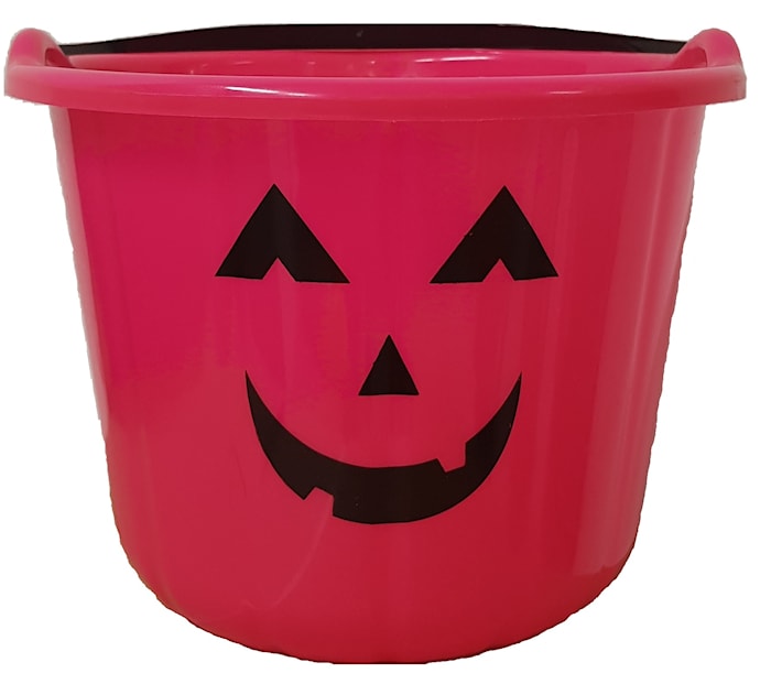 Candy Bucket Halloween Pink - Expiring