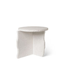 Mineral Sculptural bord Bianco Curia