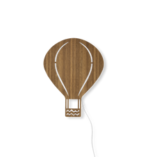 Air balloon vägglampa 26,5x34,5 cm Ek Brun
