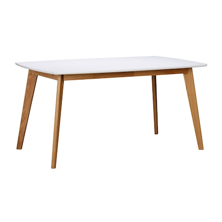 Olivia Table Blanc/Chêne 90x150 cm