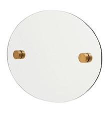 Oval Mirror 35x50 cm Brass