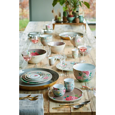 Plate Blushing Birds Khaki 21 cm