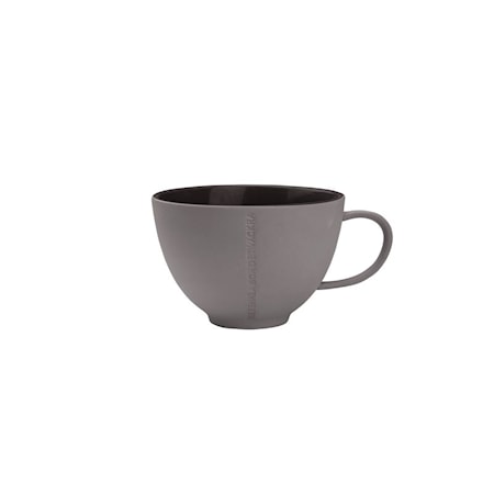 Teacup stoneware quote "I det enkla" dark gray