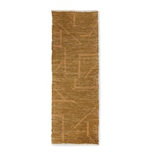 hand woven cotton runner mustard/honey (70 x 200)