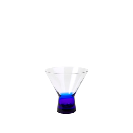 Broste Copenhagen Konus Cocktailglas 9,5 cm Intensiv blå