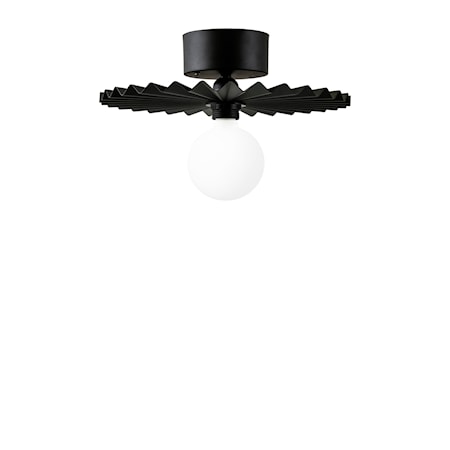 Plafond/Væglampe Omega 35 Sort