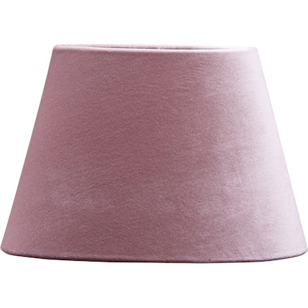 Lampskärm Oval Sammet Rosa