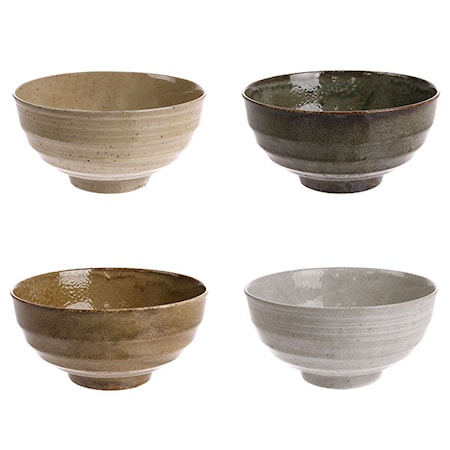 Japanske Keramikkskåler (Set of 4)