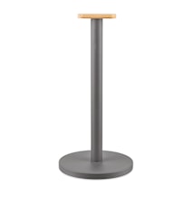 Hushållspappershållare 33 cm Stål/Bambu Mörkgrå